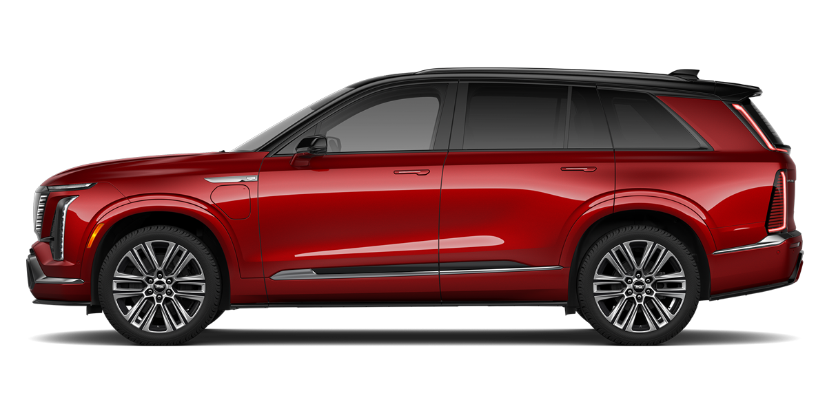 Profile view of the 2027 Cadillac VISTIQ Platinum